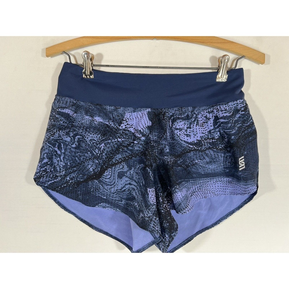 Mack Weldon Running Shorts Womens XS Purple Black Athleisure Training Gym